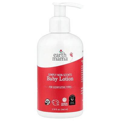 Earth Mama, Baby Lotion, Simply Non-Scents, 8 fl oz (240 ml) | iHerb