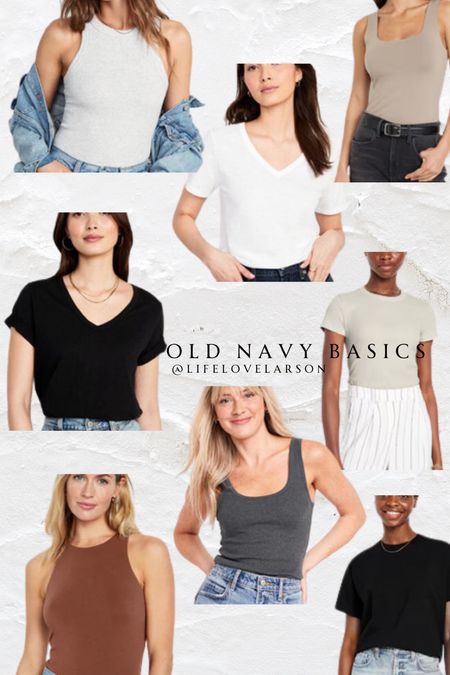 Old navy basics, tee shirt, tank top 

#LTKSaleAlert #LTKOver40