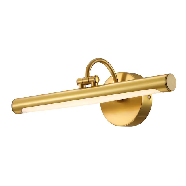 allen + roth Prichard Brushed Gold LED Battery Picture Light | Lowe's