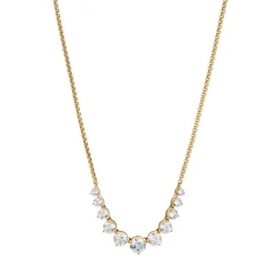Nadri Perfect Graduated Cubic Zirconia Necklace in Rhodium at Nordstrom | Nordstrom