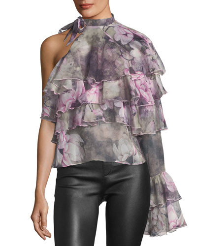 The Hopeless Romantic Tiered Ruffled Top | Neiman Marcus