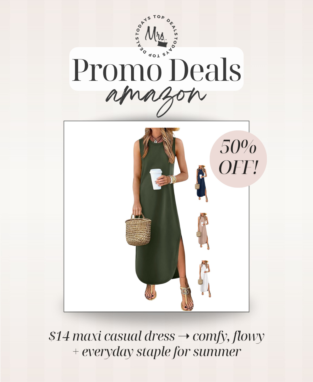 $14 maxi casual dress ➝ comfy, flowy + everyday staple for summer 

 #LTKootd #LTKSeasonal #LTKSaleAlert