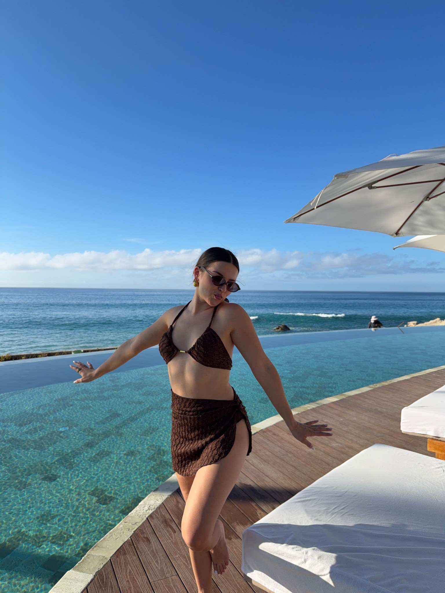 Brown swim set from Cupshe for Cabo 🐚

#LTKSwim #LTKTravel #LTKootd