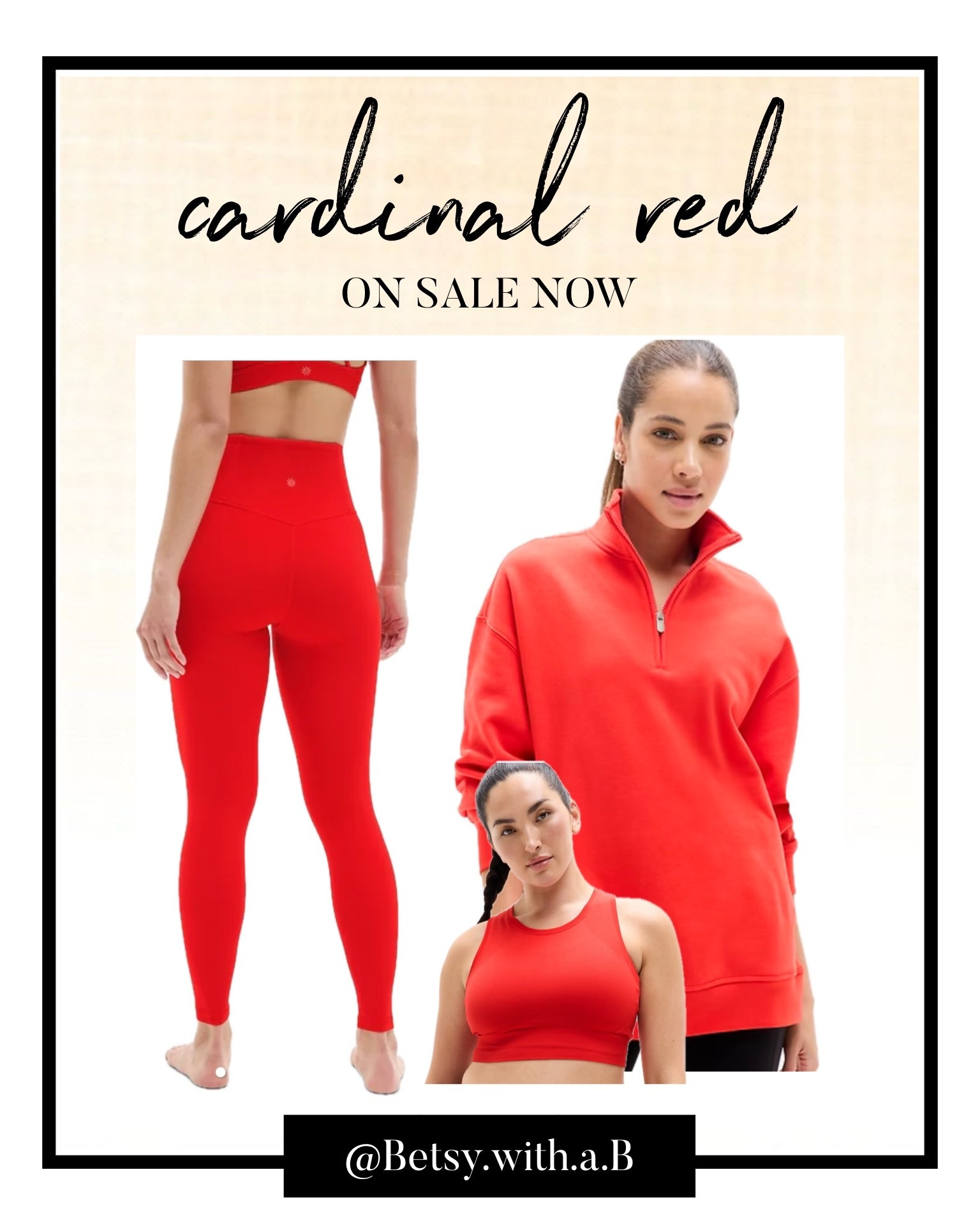 The most vibrant red that you almost can’t tell if it’s orange or not. 🔥🔥🔥
All pieces on sale, some even an extra 30% off. 
So much more online!

#LTKSaleAlert #LTKselfcare #LTKfitnessgoals