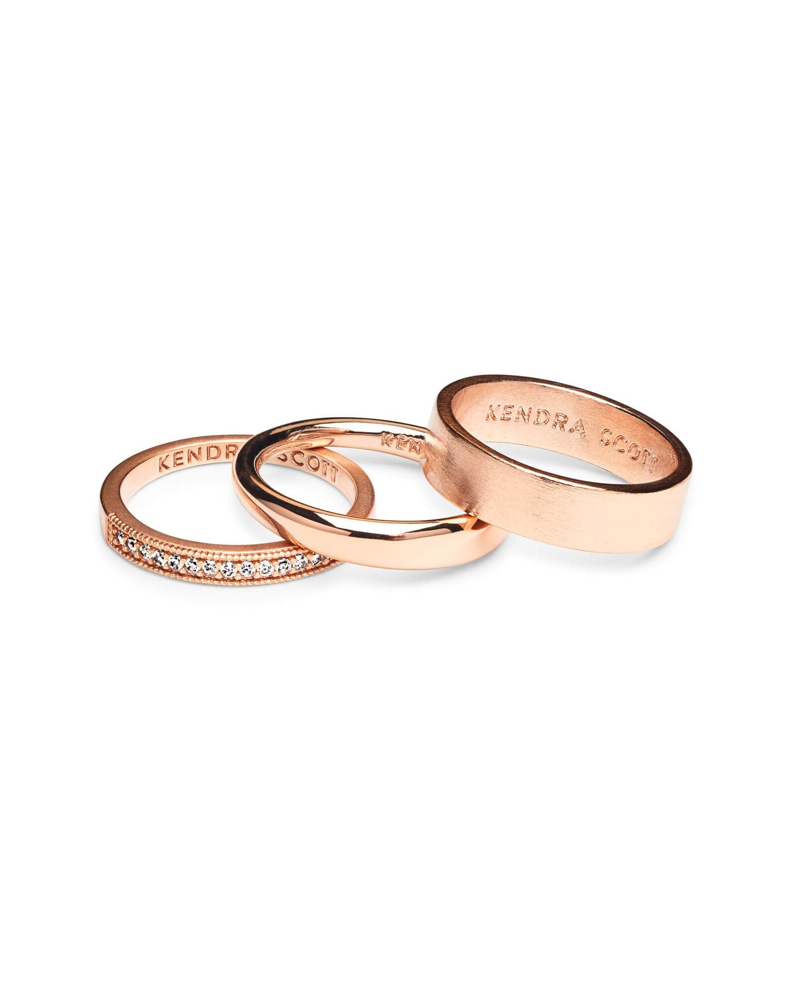 Tate Midi Ring Set in Rose Gold | Kendra Scott