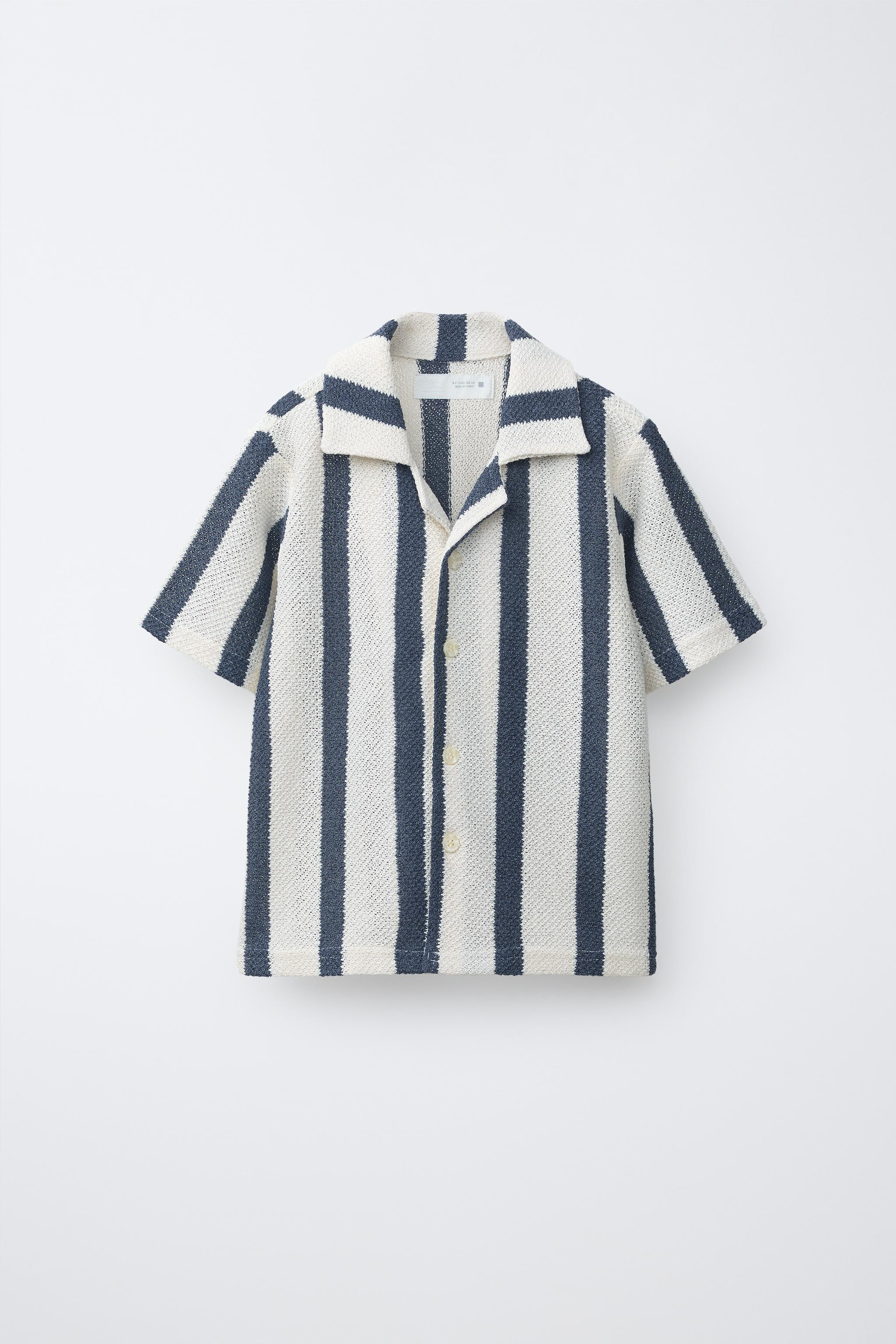 STRIPED KNIT SHIRT | Zara US