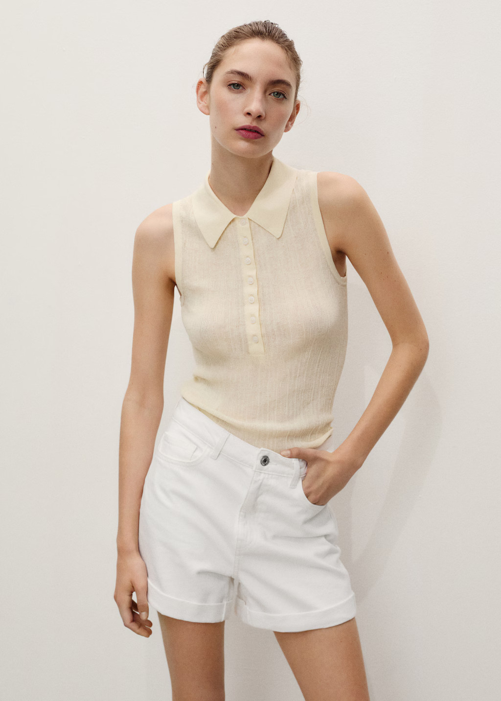 Mom-fit denim shorts - Women | MANGO United Kingdom | MANGO (UK)