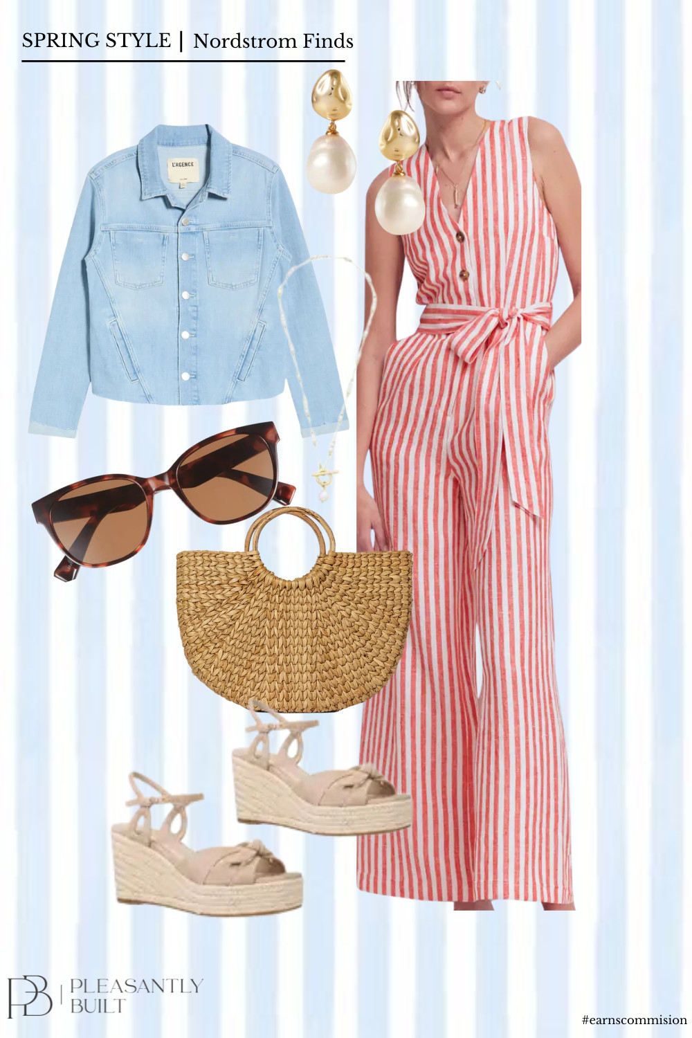 Classic stripes, effortless style ❤️🤍 This red and white linen jumpsuit is giving all the easy-breezy vibes—perfectly paired with a denim jacket for those cooler moments. Finished with espadrilles, a straw purse, and timeless pearl accents for that chic, coastal feel.


#LTKStyle #LTKSeasonal #SpringStyle #SummerStyle #StripedStyle #BodenStyle #LinenLove #EffortlessChic #CasualElegance #Espadrilles #StrawBagStyle #PearlJewelry #ClassicStyle #EverydayOutfit #CoastalVibes #OOTDInspo #StyleInspo #ChicAndComfortable 

 #LTKSaleAlert #LTKWorkwear #LTKTravel