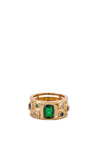 petit moments Nicole Ring in Green. - size 7 | Revolve Clothing (Global)