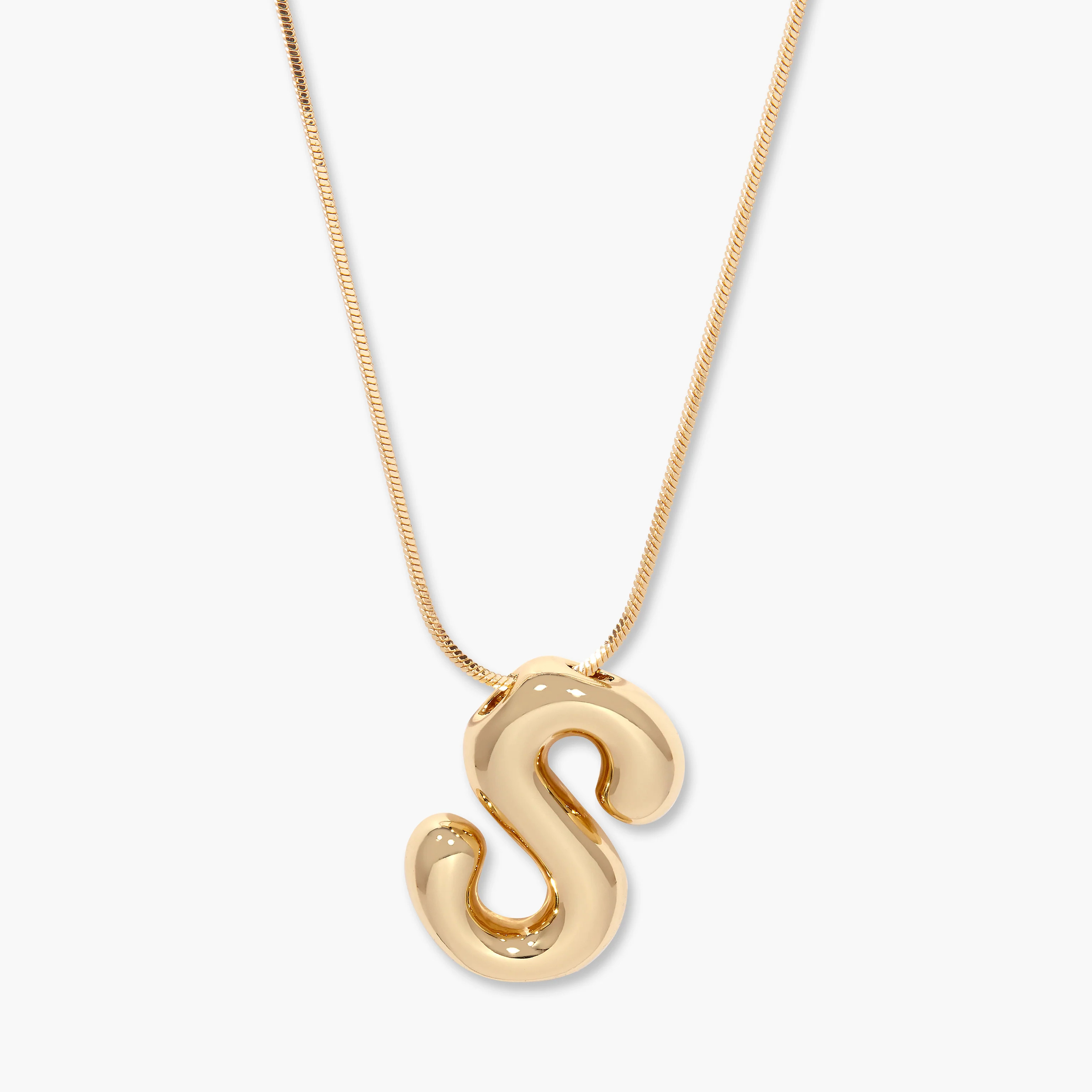Pippa Bubble Initial Pendant - Gold / S | Brook and York