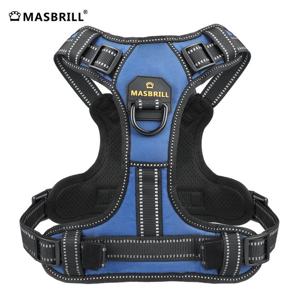 MASBRILL Reflective Dog Harness No Pull Dog Vest Harness with Handle, Breathable Padded Dog Chest... | Walmart (US)