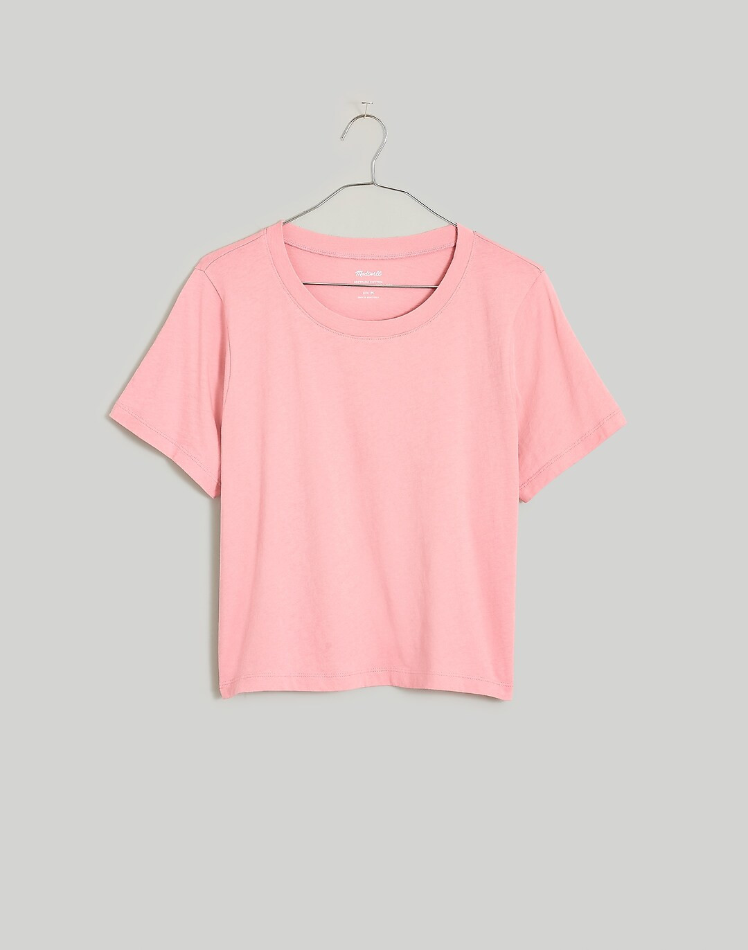 Softfade Cotton Boxy-Crop Tee | Madewell