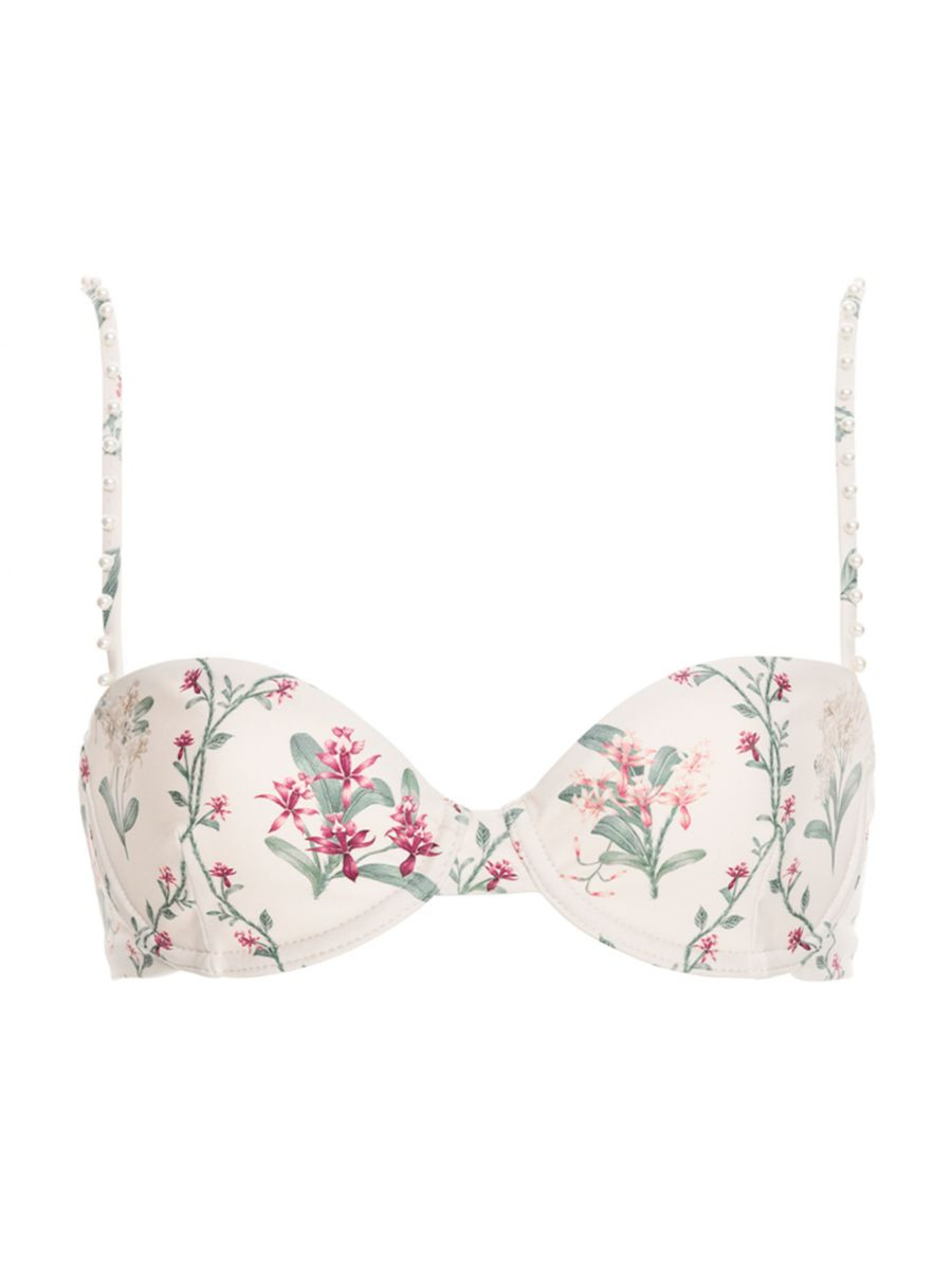 Magdalena Orquidea Embellished Bikini Top | Saks Fifth Avenue