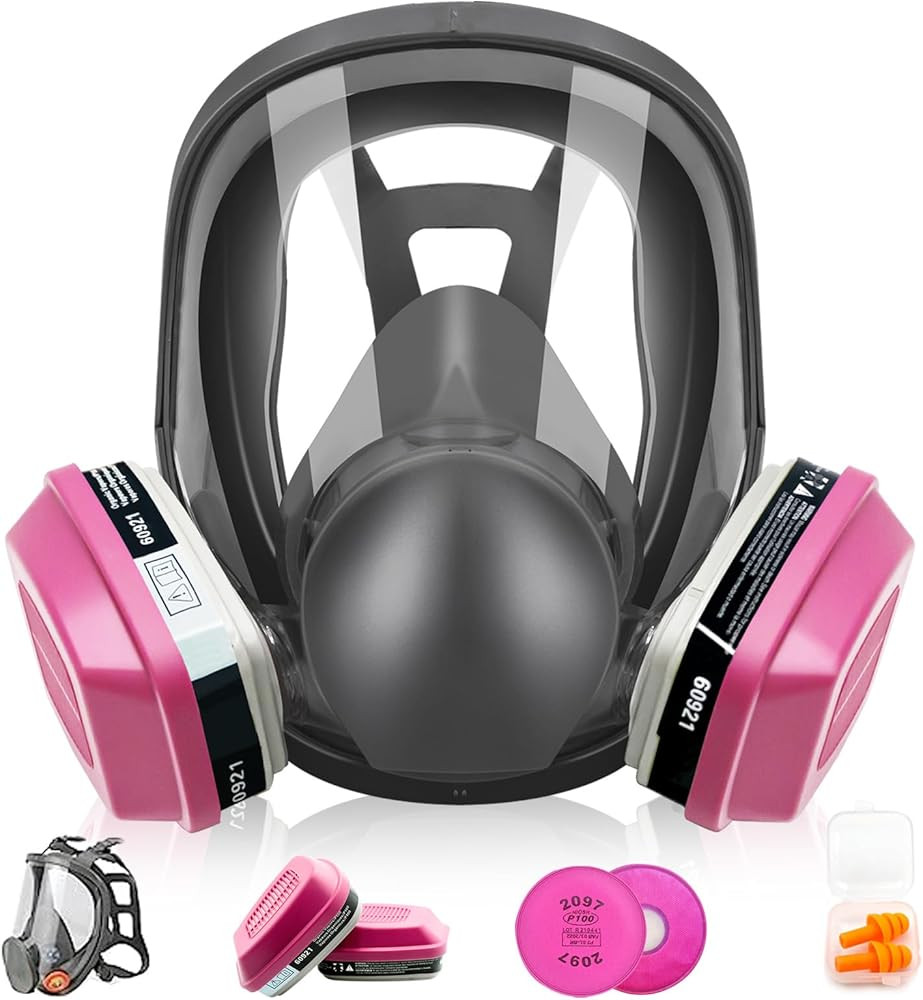 Full Face Respirator Mask - Reusable Respirator with Filters 60921 & 2097, 6800 Dust Mask Anti-fo... | Amazon (US)