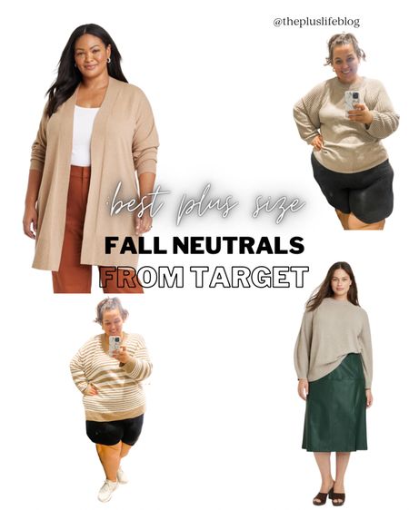 I’m loving all of the great plus size Fall fashion finds at Target lately! I can’t get enough beige/tan/camel in my wardrobe so this felt like hitting the jackpot. 

The striped sweater is currently in store only so be on the lookout for it! 

#LTKSeasonal #LTKcurves #LTKunder50