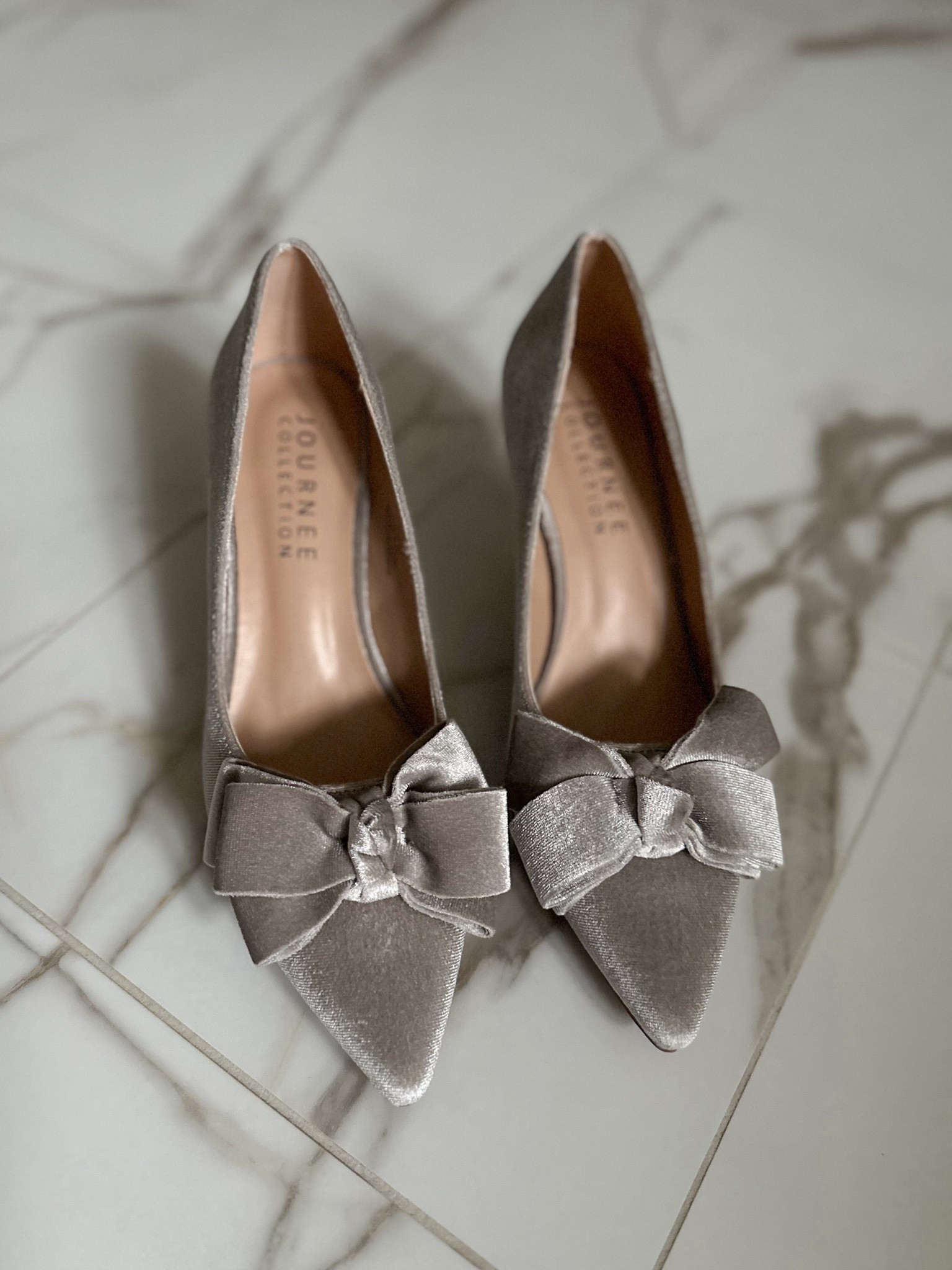 Bow “velvet” heels, fits TTS. I’m obsessed! Got these in 8.5, silver. Now on SALE 🎀
I want one of each gorgeous color!! 

#LTKparties #LTKsalealert #LTKshoecrush