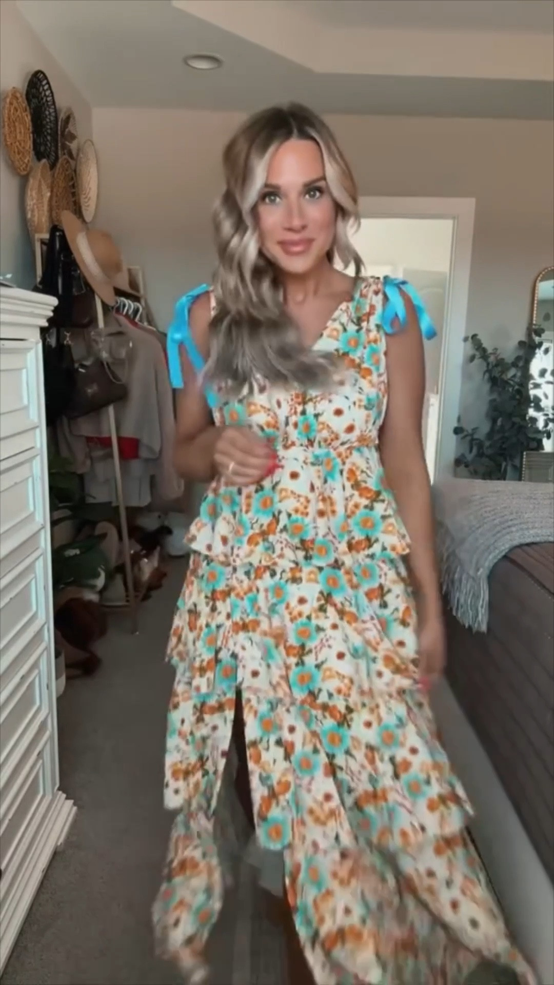 Have a Spring wedding to attend? Looking for a perfect Easter dress? well ladies I just found the perfect dress for either of those occasions! This stunning ruffle tiered dress, with gorgeous florals, and side slit paired with the perfect block heel from Amazon is a must!
I am 5’6 146lbs wearing a size small dress, heels fit true to size, seamless wireless bra size M (34C)


#LTKFindsUnder100 #LTKWedding #LTKParties