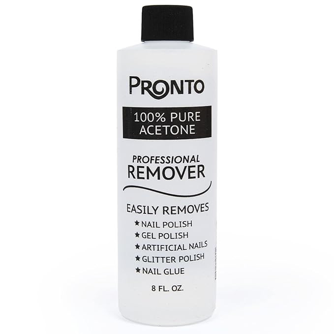 Pronto 100% Acetone Gel Nail Polish Remover - Gel Polish Remover for Nails | Acetone Nail Polish ... | Amazon (US)
