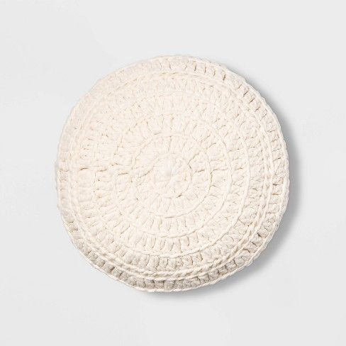 Round Hand Crochet Throw Pillow - Opalhouse™ | Target