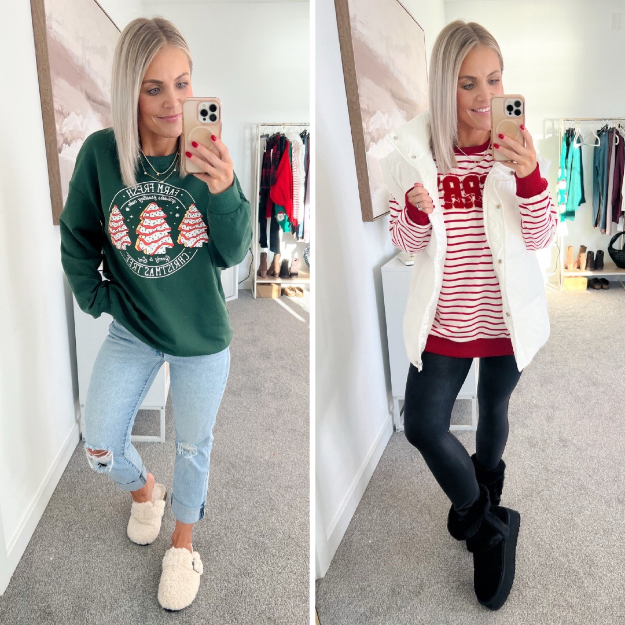 Amazon Holiday Outfits❤️
Perfect to dress up or down no matter what your holiday vibe is! I absolutely love these cute graphic sweatshirts!🎄


Christmas outfits, Christmas style, holiday style, holiday outfits, Christmas sweater, holiday style, Amazon finds, Amazon Christmas finds, Amazon fashion finds, Amazon holiday style, holiday party outfit

#LTKPetite #LTKHoliday #LTKSeasonal