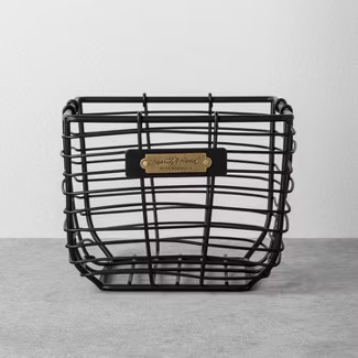 Wire Storage Basket Black - Hearth & Hand with Magnolia | Target