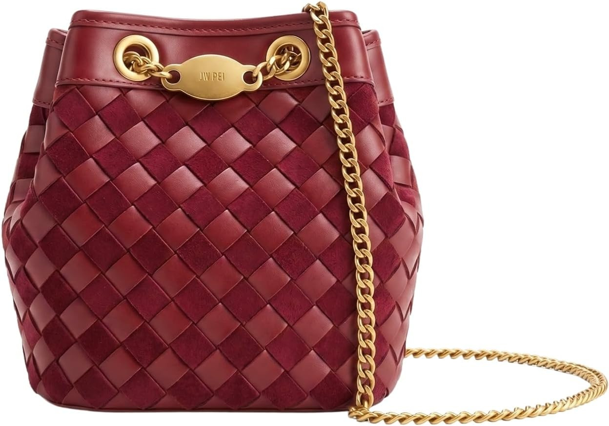 JW PEI Women's Yara Hand-Woven Bucket Bag | Amazon (US)