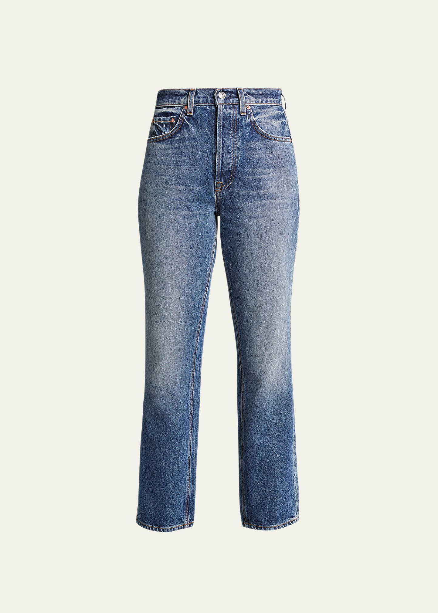 Cassidy High-Rise Straight Jeans | Bergdorf Goodman