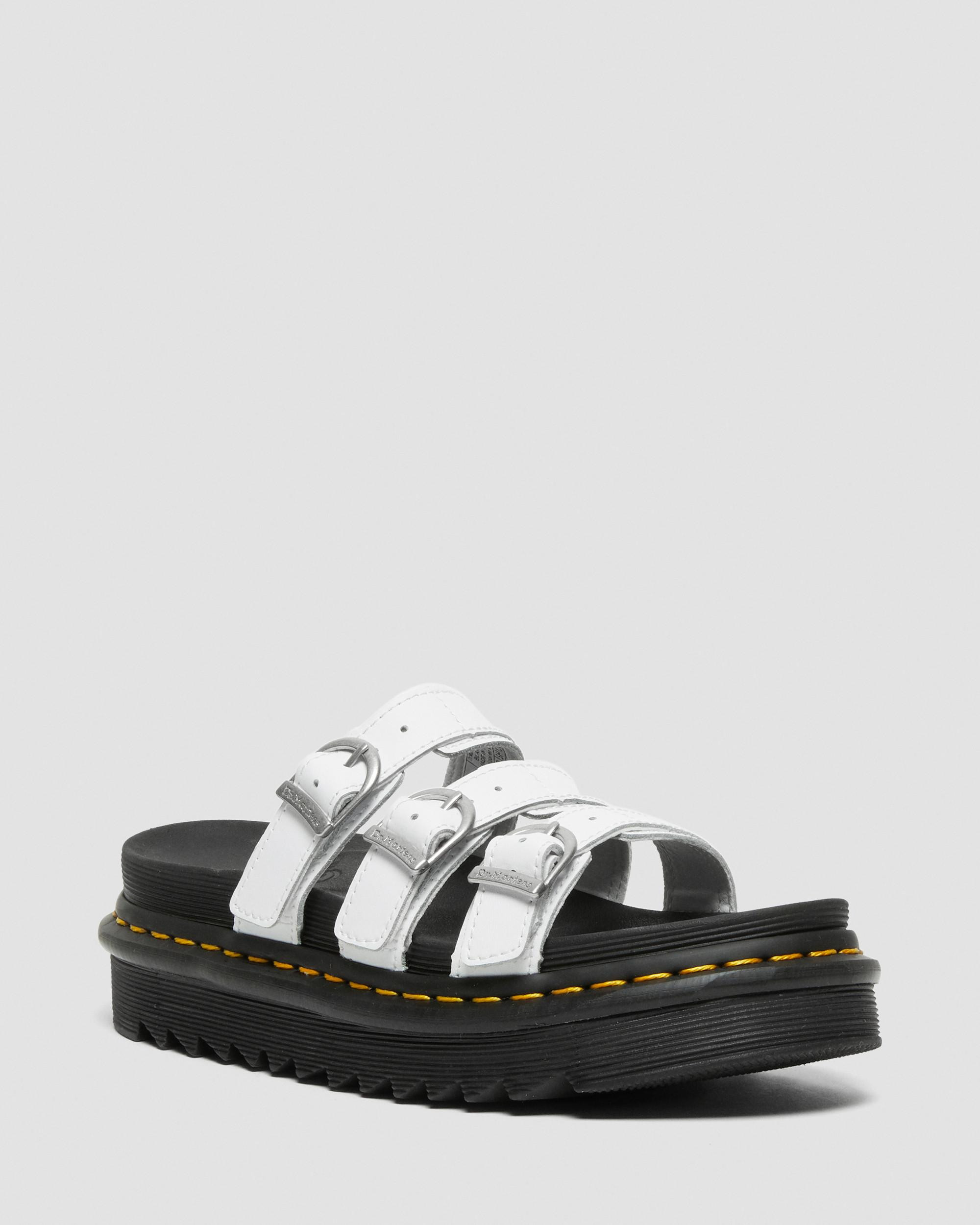 Blaire Leather Slide Sandals | Dr. Martens