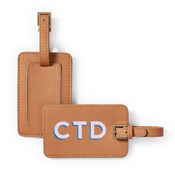 Fillmore Vegan Leather Luggage Tag | Mark and Graham