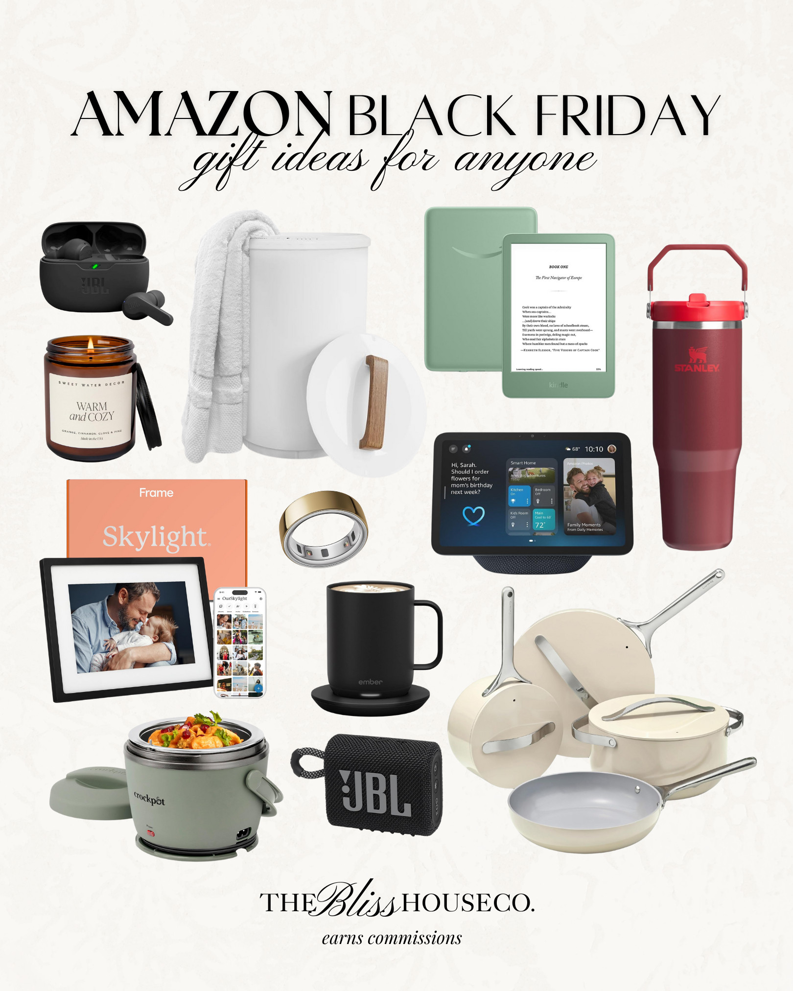 Black Friday gift ideas on sale! Holiday gifting ideas for anyone on your list. Tech, Amazon echo, bluetooth speaker, kitchen appliances, cookware set, Kindle, towel warmer, digital frame, gift ideas for her and him, Christmas, sale alert, Amazon finds. 

 #LTKCyberWeek #LTKGiftGuide #LTKSaleAlert