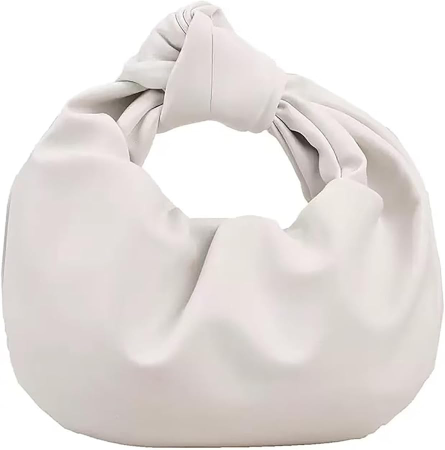 Ruched Clutch Purses For Women Evening Bag PU Leather Trendy Small Hobo Handbag Wedding Guest Bag... | Amazon (US)