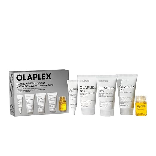 Olaplex Healthy Hair Discovery Travel Friendly Set: Cleanse, Hydrate, Treat and Style Hair | Redu... | Amazon (US)