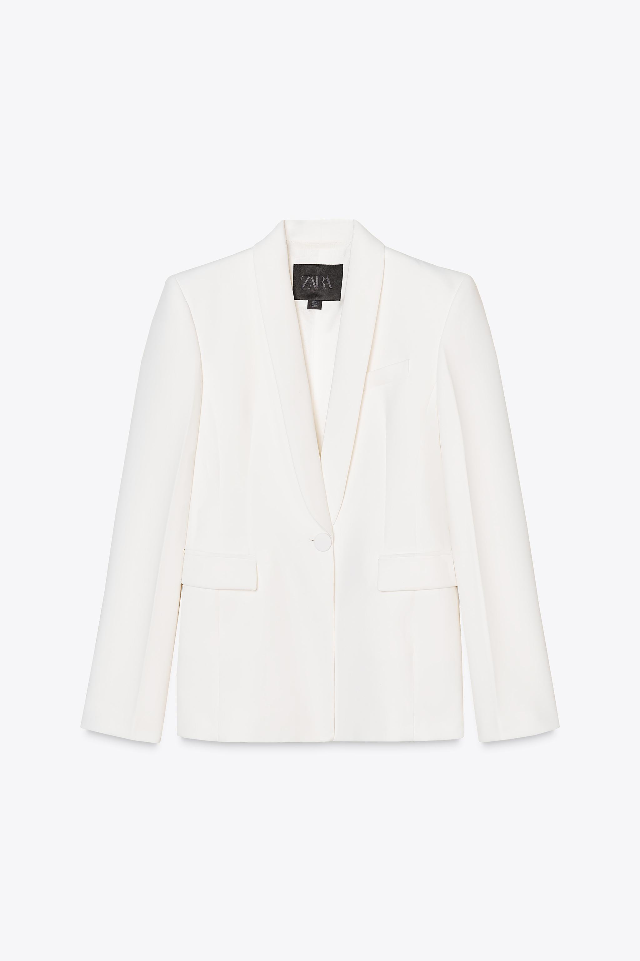 ZW COLLECTION BLAZER WITH TUXEDO-STYLE COLLAR | Zara UK