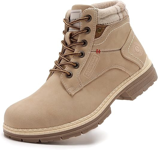 ANJOUFEMME Womens Hiking Snow Winter Boots | Amazon (US)