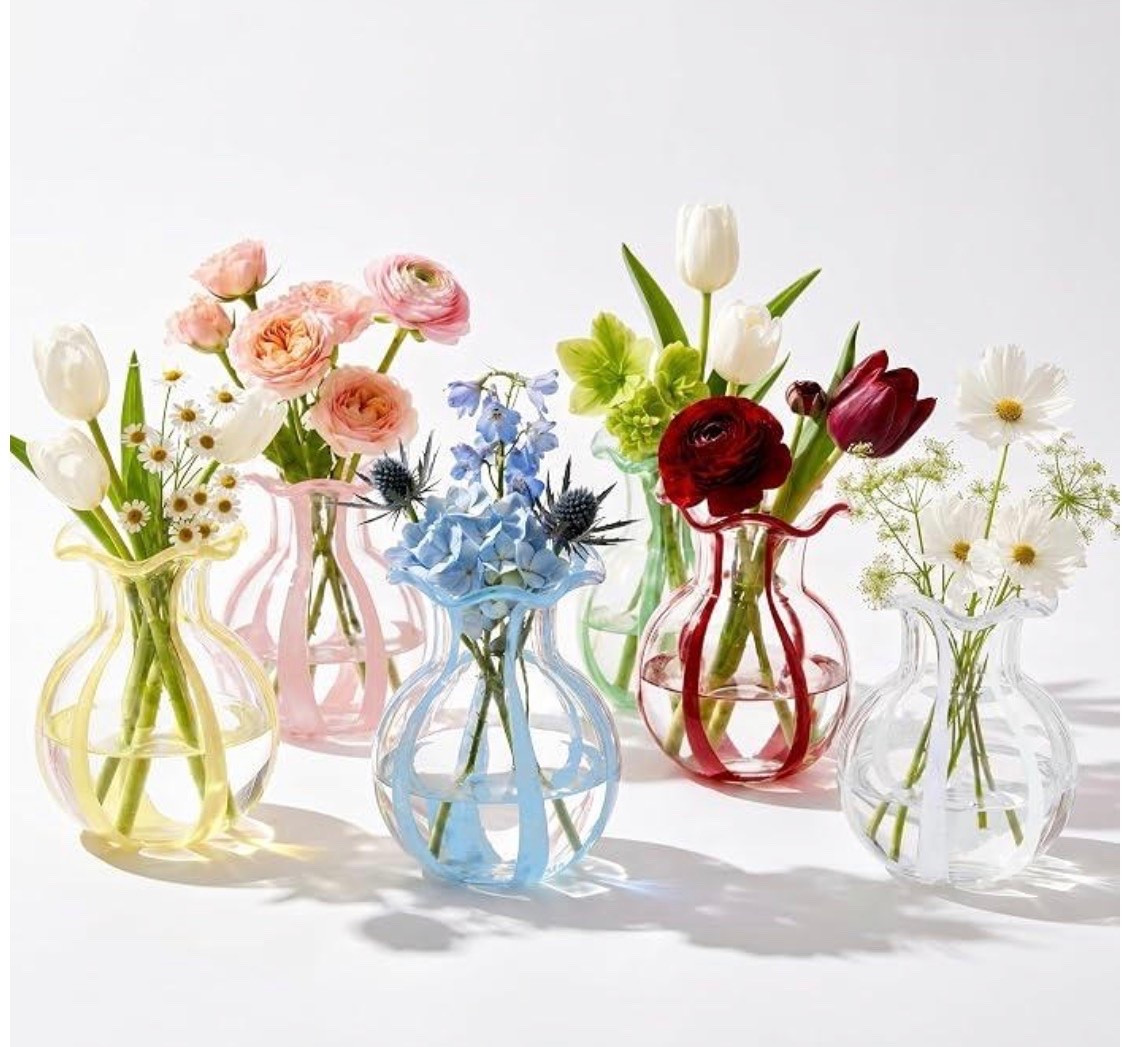 Loving the colors on these  bud vases.  Buy as a set sold 3 or 6.  Use as a hostess gift bringing flowers to someone or all for yourself. 


#amazon #budvase #designerdupe #lookforless #giftidea #giftforher #hostessgift

#LTKHome