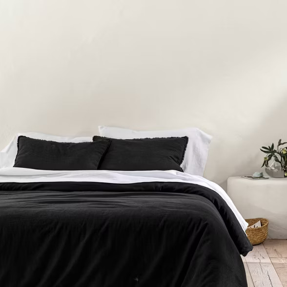 Heavyweight Linen Blend Comforter & Sham Set - Casaluna™ | Target