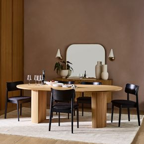 Ellington Oval Pedestal Dining Table & Chairs Set | West Elm (US)