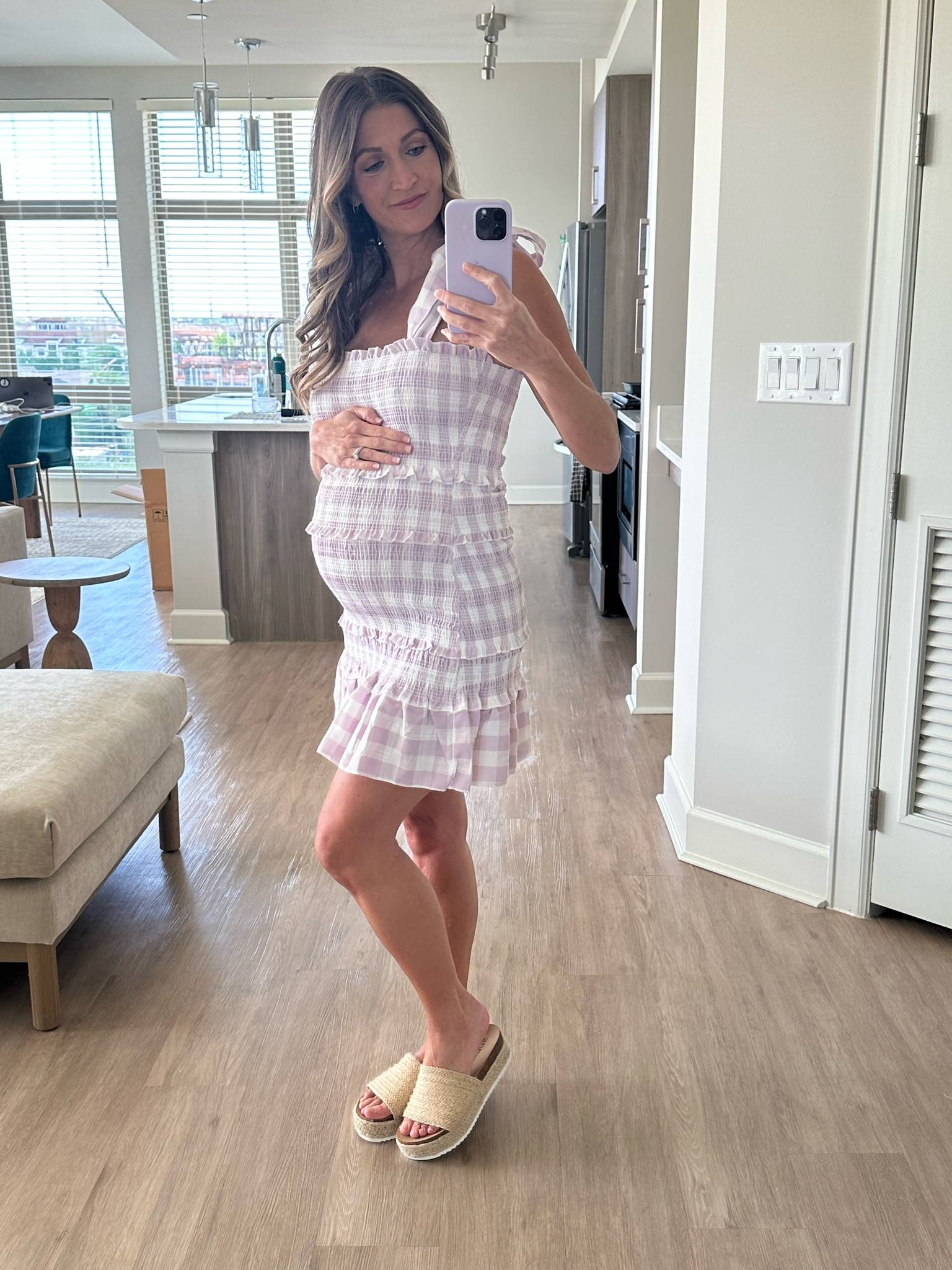 The sweetest gingham dress for spring! Also bump friendly :) 

#LTKbump #LTKunder50 #LTKstyletip