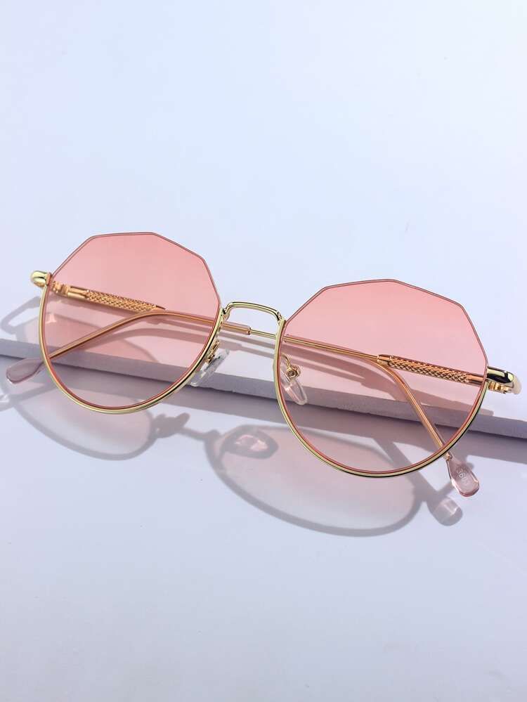 Geometric Frame Fashion Glasses | SHEIN