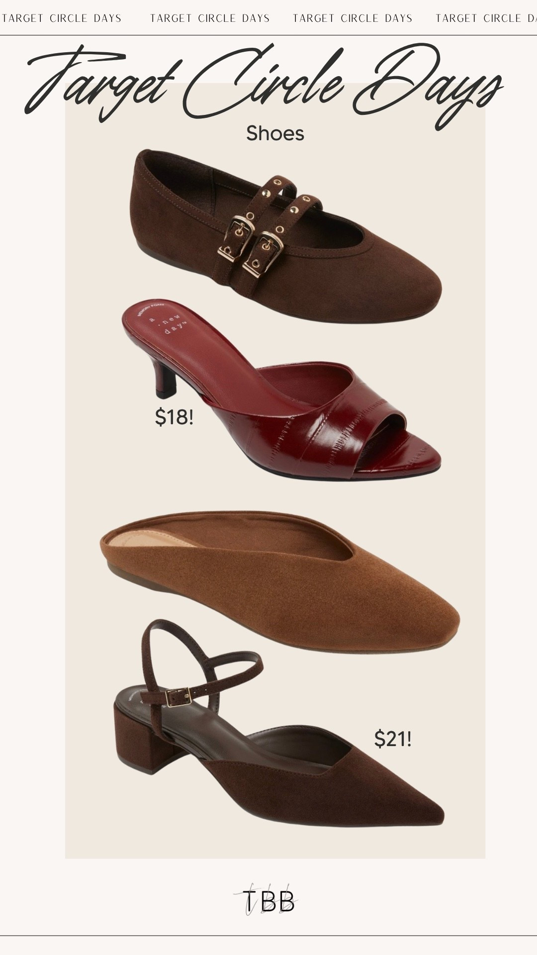 My favorite shoes on sale during @Target Circle Days! Shop my picks below