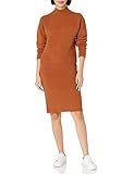 Daily Ritual Women's Relaxed-Fit Cozy Boucle Mockneck Sweater & Pencil Skirt 2-Piece Outfit, Caramel | Amazon (US)