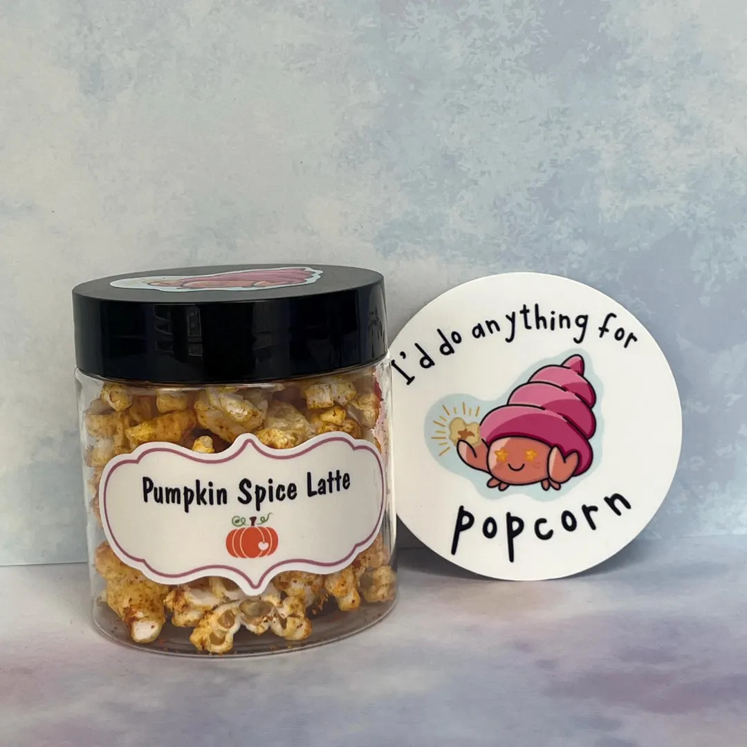Pumpkin Spice Latte - Hermit Crab Popcorn - Healthy Snacks - Hermit Crab Food | Etsy (US)
