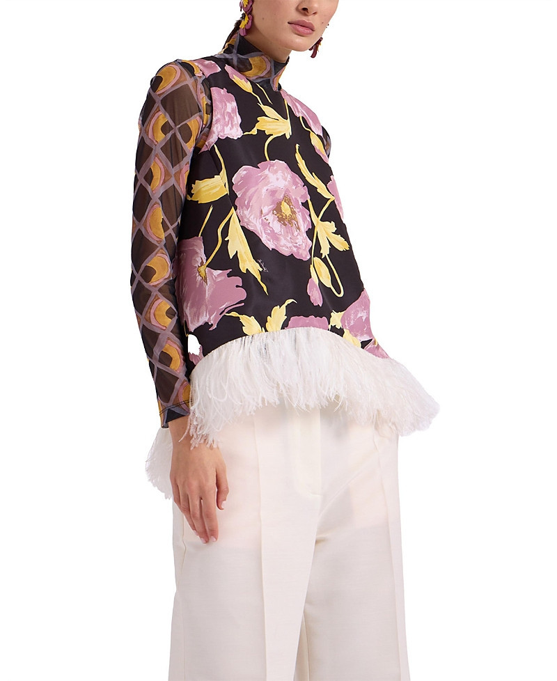 La DoubleJ La Scala with Feathers Top | Bloomingdale's (US)