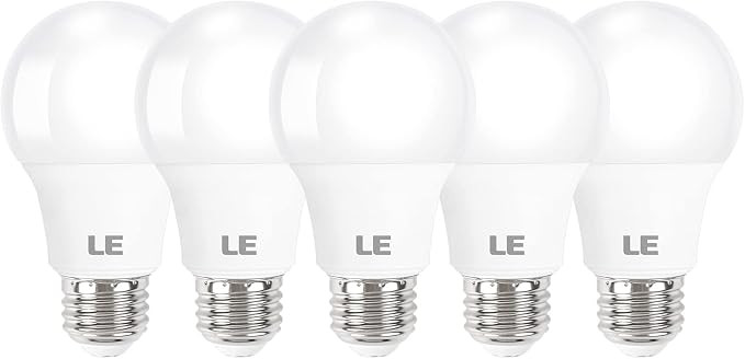 LE LED Light Bulbs 60 Watt Equivalent, 9W 800 Lumens Non-Dimmable, Soft Warm White 2700K, A19 E26... | Amazon (US)