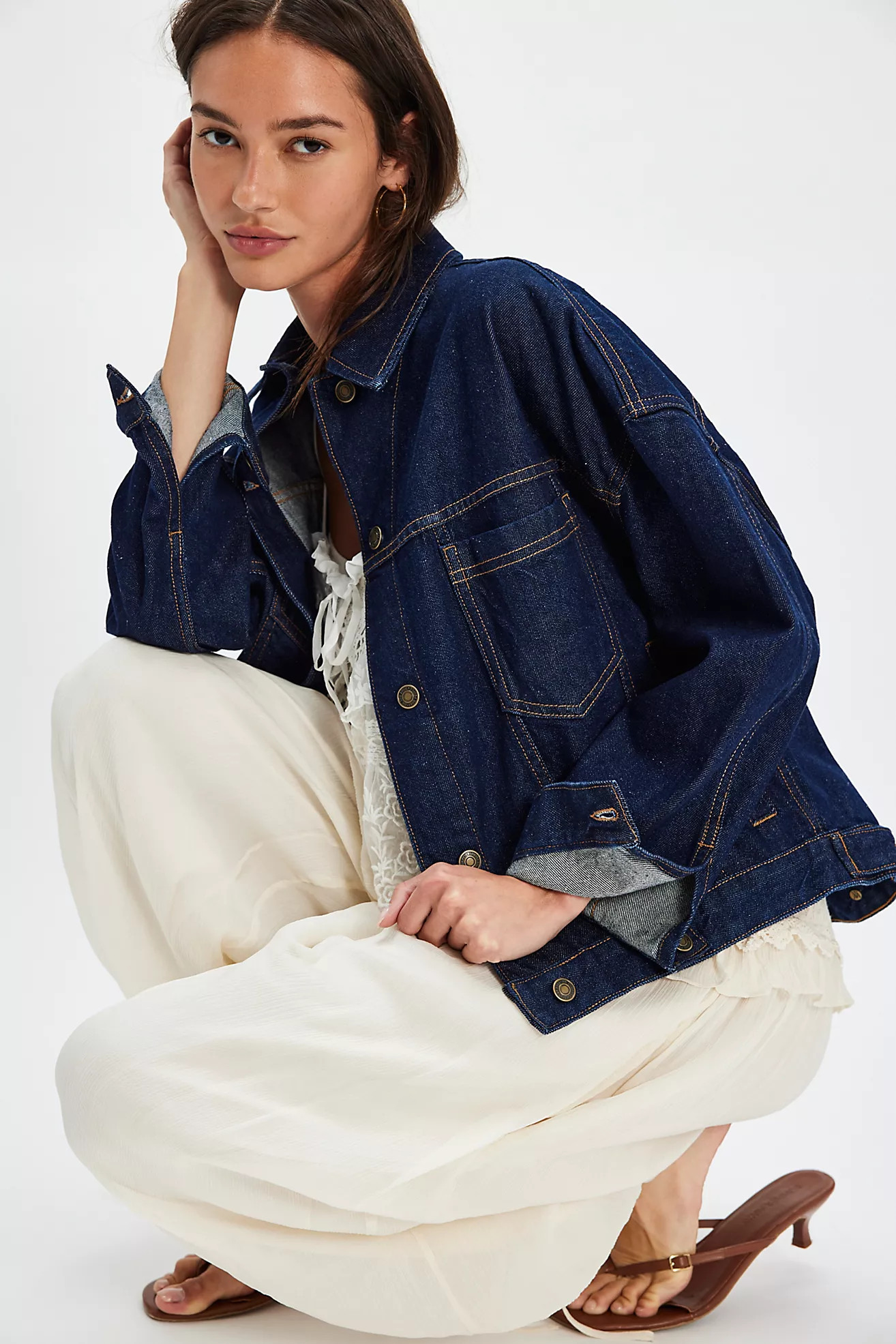 We The Free Opal Swing Denim Jacket | Free People (Global - UK&FR Excluded)