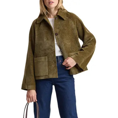 Bagatelle Swing Jacket in Bright Olive at Nordstrom, Size X-Small | Nordstrom