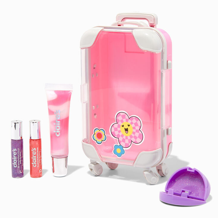 Checkered Daisy Luggage Lip Gloss Set | Claire's (US)