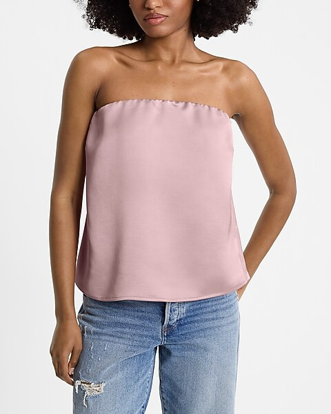 Satin Tube Top | Express