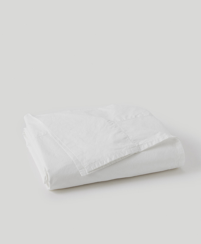 Home Organic Cool-air Percale Flat Sheet made with Organic Cotton | Pact | Pact Apparel