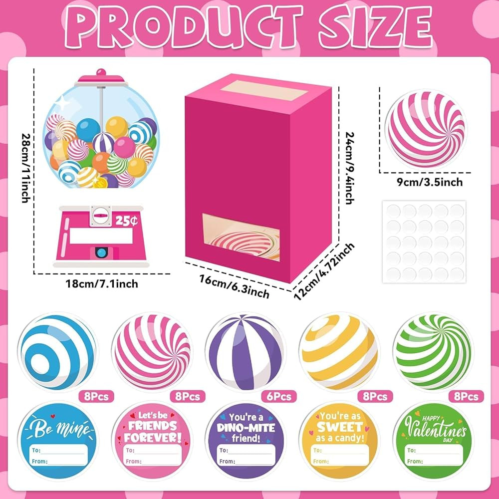 Amazon.com: Lonfliness Valentine’s Day Mailbox for Kids with 38 Valentines Cards DIY Valentine ... | Amazon (US)